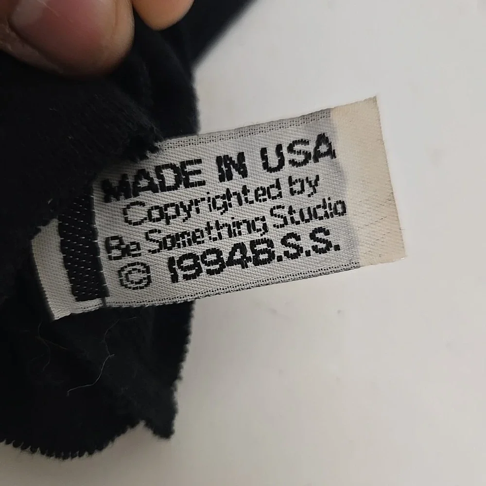 VTG Be Somethng Studio Halloween Skeleton Scull‎ Hooded Mask 1993 B.Y.